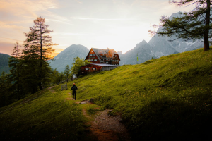 An image of a rehab center in the mountains